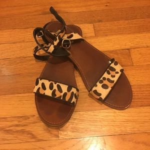 Leopard print sandals